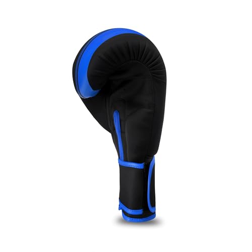 PSS Boxing Gloves for Kids/Youth Training Sparring, Kickboxing, Muay Thai, MMA, Heavy Punching Bag Mitts Focus Pads Workout Durable PU Leather, High-Density Foam Padding 4 6 8 10 Oz - color: Blue, size: 8 oz