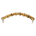 uxcell Bamboo Purse Handle, 7.3" U-Shaped Handbag Handle with D Ring, Replacement Decorative Handbag Strap for Crochet Beach Straw Bag Making, Brown - size: 7.3"