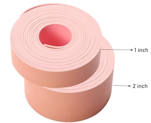 Picheng Faux Leather Strap for Crafts: 2 Inch Wide 138" Long Leather Strips - color: Pink, size: 2 Inch