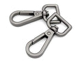 CRAFTMEMORE Matte Black Snap Hook Swivel Lobster Clasps Metal Push Gate Purse Clip Accessories SC21 (3/4 Inch, 2 Pack) - size: 3/4 Inch