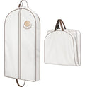 MISSLO 40" Cotton Garment Bags for Travel Waterproof Suit Bag Travel Mens Breathable Suit Cover Foldable Fur Coat Covers for Closet Storage for Women Short Hanging Clothes Bag for Jacket, Shirt, Dress - size: 40 inch