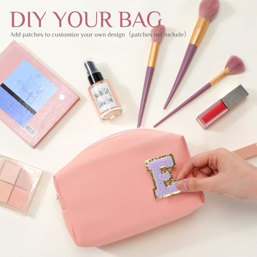 Sanwuta 9 Pcs Makeup Bags Bulk Toiletry Case,Pink Purple Series - color: Pink Purple Series