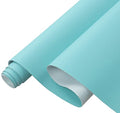 Picheng Lychee Faux Leather Fabric - 13.8" x 53" Soft Faux Leather Roll | Lychee Texture Solid Color Faux Leather Sheets Marine Vinyl for Making Crafts Leather Earrings Bows Sewing DIY (Light Blue) - color: Light Blue