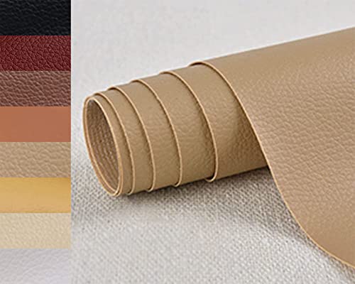 PXBBZDQ Sofa Repair Leather Patch 16X30 Inch Leather Repair Patch Self Adhesive Leather Tape - color: Khaki, size: 16 x 30 Inches