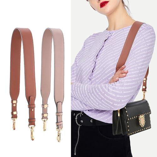 Purse Strap-Replacement Faux Leather Crossbody Bag-Strap Replacement Shoulder Adjustable Handbag-Strap with Metal Hook Grey - color: Grey, size: Gold Clasp