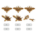uxcell Bee Turn Lock Clasp, Zinc Alloy Closures Lock Fasteners Purse Twist Clip Clasp for Handbag Leather Bag Making - color: Brass