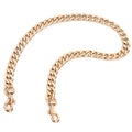 Purse Chain Medium Size Metal Bag Strap Extender Charm Replacement | Flat Links Accessory - color: Light Gold