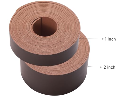 Picheng Faux Leather Strap for Crafts: 1 Inch Wide 138" Long Leather Strips - color: Coffee Color, size: 1 Inch