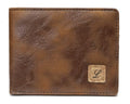 Lanyani Minimalist Fabric Wallet Bifold RFID Blocking - color: Z-Brown