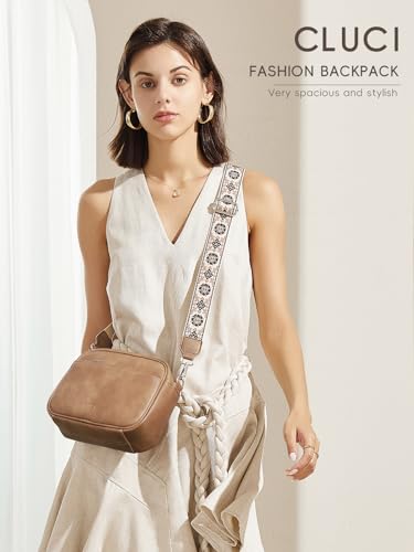 CLUCI Crossbody Bags for Women Crossbody Purses for Women Cross Body Bag Crossbody Purse with Adjustable Wide Strap | Womens Cross Body Bag Purse, Adjustable Wide Strap, Gifts for Women - color: 1-ten-1light Brown