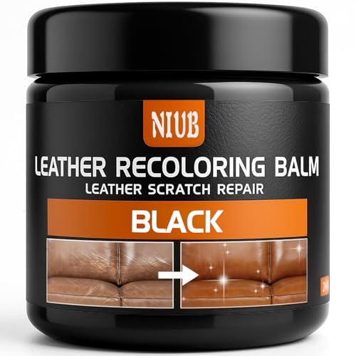 Leather Recoloring Balm Leather Color Restorer, Black - color: Black