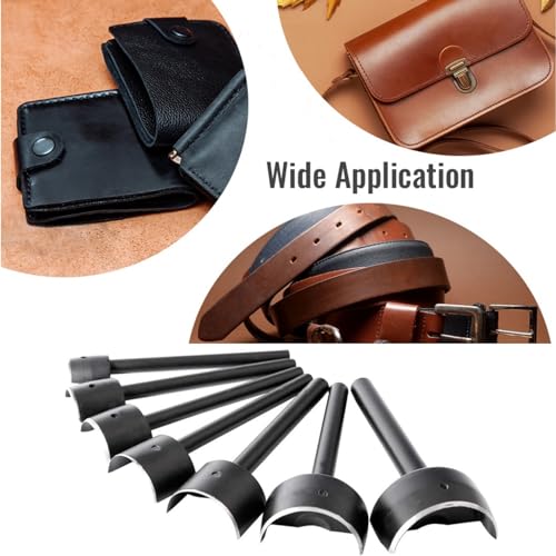 Leather Semicircle Punch,Half Round Leather Punch Cutter 1/2 Arch Semicircle Leather Puncher Belt Puncher Leather Hole Punch Tool for Handmade DIY Leather Craft (20mm) - size: 20mm