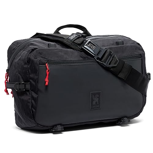 Chrome Industries Kadet Max Messenger Bag – Crossbody Sling Backpack for Men and Women w/Quick Release Buckle - color: Black Xrf