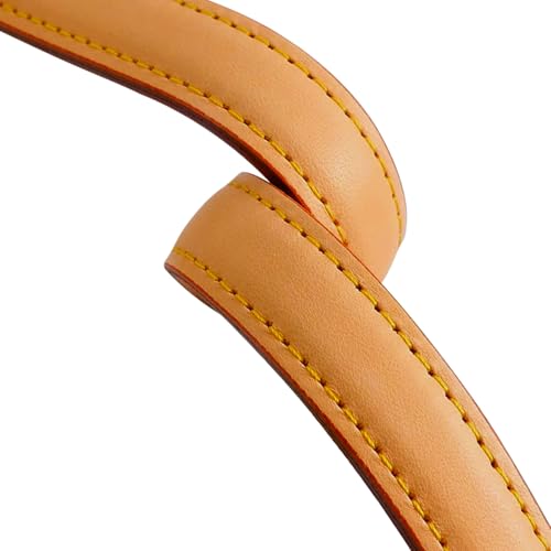 Genuine Vachetta Purse Leather Handle Strap Replacement for Bucket Bags,Hand Strap Fit for Neonoe Handbag(BEESWAX-Width:0.7in&Length:14.5in) - color: Beeswax-width:0.7in&length:14.5in