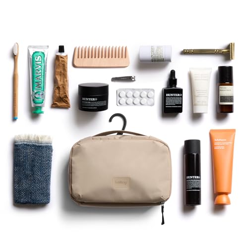 Bellroy Hanging Toiletry Kit 3L, Travel Toiletry Bag - Stone | 3L hanging toiletry bag for men and women, designed for travel - color: Stone