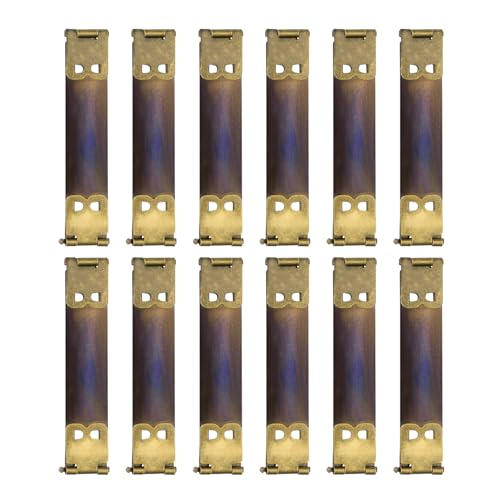 uxcell 12Pcs Metal Internal Flex Frame, 7cm/2.8" Coin Purse Frame Handbag Hinges Clip for Wallet Bag DIY Craft Sewing Purse Making, Bronze - size: 2.8"