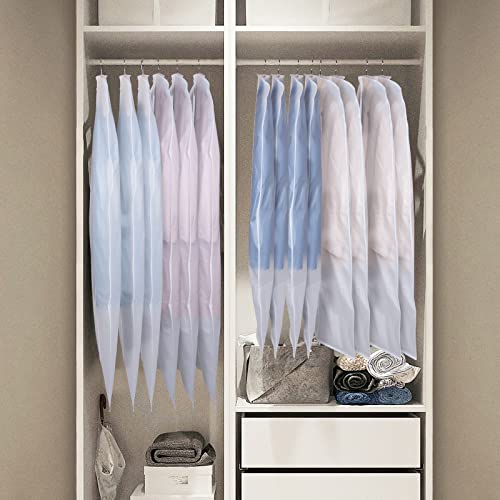 Zilink Garment Bags Suit Bag for Closet Storage 43 in, 6 Pack - size: 43"-6pcs