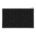 Money Bag with Zipper, Cute PU Leather Cash Bags, Portable Bank Bag Money Pouch for Cash, Coins, Checks, Receipts, Invoices Cosmetics Tools, Deposit Bag for Office Travel, Black Leopard - color: Black Leopard