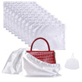 10 Pack Dust Bags for Handbags, Shoe Dust Bags for Purses, Silk Cotton Purse Cover Storage Bag(White, M-19.6 × 15.7 in) - color: White-10pcs, style: M-19.6 × 15.7 in