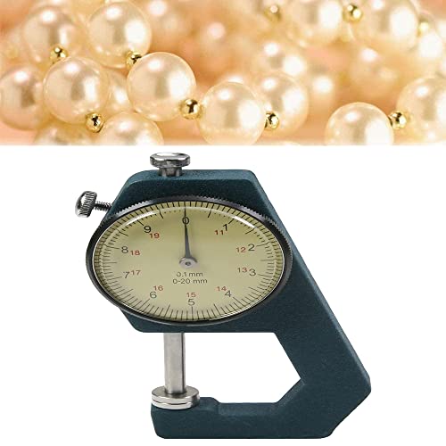 Utoolmart Dial Thickness Gauge, Flat Head Thickness, 0-20mm Tester Dial Measuring Tool for Paper Leather Cloth Paper, Film, Wire 1 Pcs - size: 0-20mm--AL1105