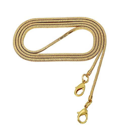 Xiazw Small Square Copper Purse Shoulder Cross Body Handbag Bag Chains Strap Replacement(Yellow Gold, 47'') - color: Yellow Gold