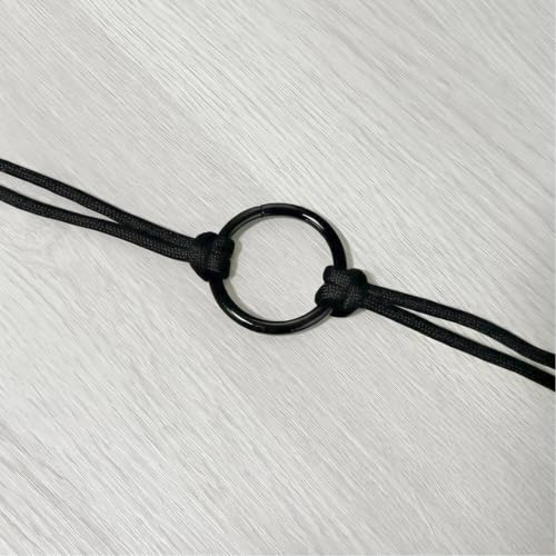 BIKICOCO 1-1/4'' Metal O-Ring Buckle Connector Round Loops Non Welded for Bags Webbing Purse and Belt Straps - color: Black X 20 Pcs