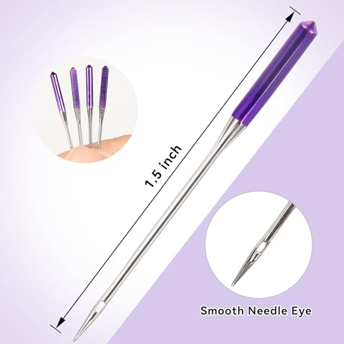 30Pcs Universal Sewing Machine Needles, Regular Point Sewing Needles | Bright Color, Sizes 9, 11, 14, 16, 18, Suitable for Singer, Brother, Janome sewing machines - color: 30pcs 9 11 14 16 18