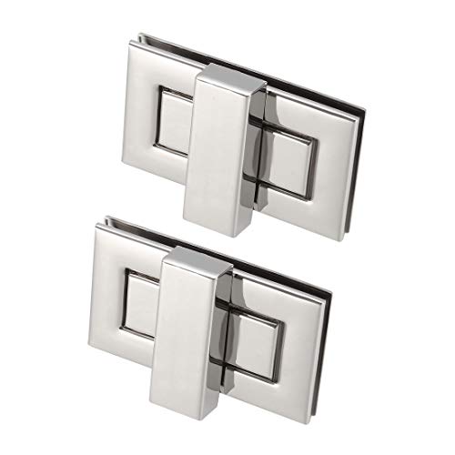 uxcell 2 Sets Rectangular Purses Twist Lock 52mm X 29mm Clutches Closures for DIY Bag Making - Silver - color: Silver, size: 52mm x 29mm