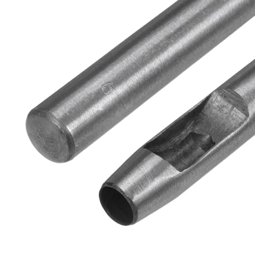 HARFINGTON 2pcs Hollow Punch for Leather 9mm Round Hole Punch Tool for Belt Puncher Carbon Steel Single Punch for Watch Belt Cut Leather Craft Rubber Paper Fabric Plastic Soft Material - size: 9mm