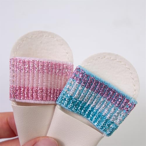 1 Pair Finger Protector Knitting Finger Guards Leather Thimbles Needle Felting Supplies for Hand Sewing Embroidery