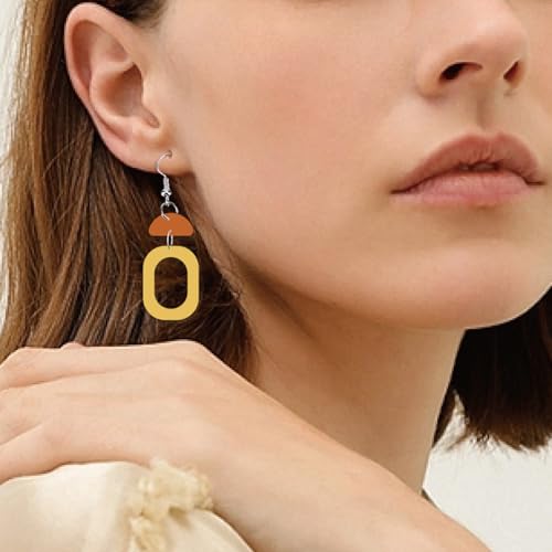 SUPERDANT Bohemian Pattern Leather Die Composable Earrings Wooden Die Cutter Leathers Cutting Dies DIY Art Crafts Leathers Dies Cutter for Men Women Leather Making for Handmade Lover Gifts - style: Bohemian Earrings