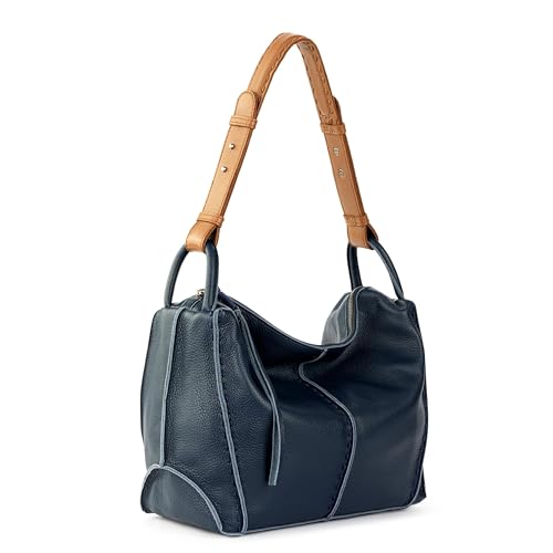 The Sak Los Feliz Hobo Purse - Premium Large Leather Women's Handbag for Everyday & Travel - Durable Purse With Zipper Pocket | Slouchy Relaxed Silhouette, Roomy Interior, Lightweight All-Day Carry, Fits Phone, Wallet & Tablet, Everyday & Travel Ready - c