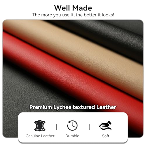 Women's Bifold Wallet, Genuine Leather, Magnetic, ID Window | Holds 10+ Cards, 2 Zip Coin Pockets, Pebbled Cowhide, Snap Closure, Large Capacity, Multiple Colors, Compact 5.5x3.9in - color: B-Dark Olive