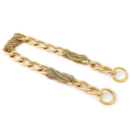 Yichain Classy Metal Tassels Bag Chains Purse Handles Shoulder Strap Replacement Charms Accessories (Yellow Gold Small 17'') - color: Yellow Gold Small 17''