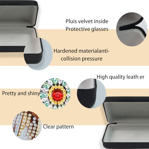 Diamond Painting Eye Glasses Case - color: Parrot 1