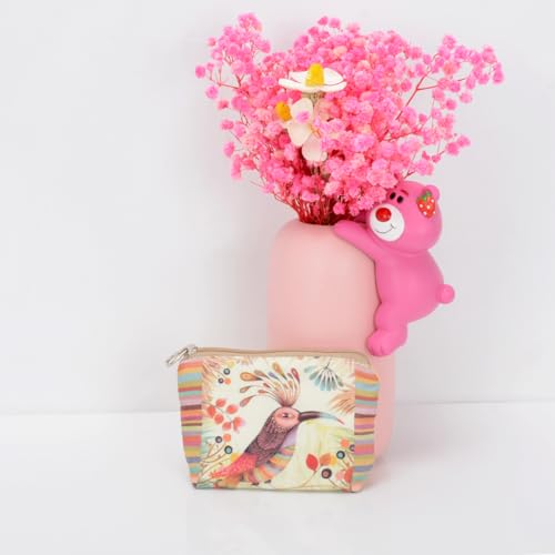 Women and Girls Cute Fashion Coin Purse Wallet Bag Change Pouch Key Holder - color: Color Bird