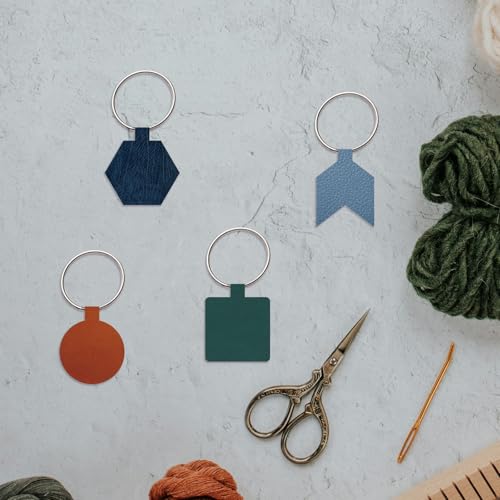 SUPERDANT Geometric Shapes Leather Cutting Die Key Chains Wooden Die Cuts Earrings Leather Dies for Art Crafts Dies Cutter Pendant Cutting Keychain Making for Women Man DIY Crafters Gifts - style: Simple shapes