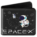 Teen Boys Cool Wallet-Men Mens Men'S Space Leather Credit Id Card Cash Holder Man Black Rfid Blocking Zipper Wallets With Coin Pocket Id Window Aesthetic Teen Boy Male Youth Guys - color: space