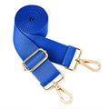 Wide Shoulder Strap (Solid),Adjustable Replacement Belt Crossbody Canvas Bag Handbag - color: Azure