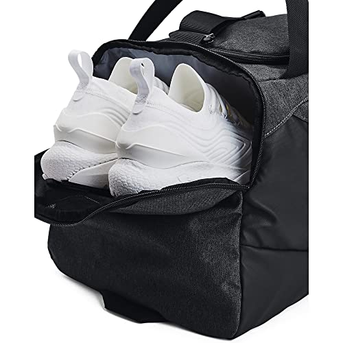 Under Armour Undeniable 5.0 Duffle - color: Black Medium Heather (002)/Metallic Gold, size: Small (40L)