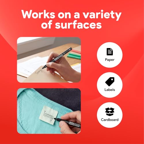 Staples Duramark Permanent Markers, Ultra Fine Tip, Black, 36-Pk | Precision markers for detailed writing, labeling, and office documentation. - color: Black, size: 36 Pack, style: Ultra Fine