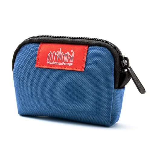 Manhattan Portage CORDURA® Coin Purse With Zipper Closure Pouch Eclectic Colors Credit Card ID Card Jewelry Keys Water Resistant Gift Everyday Carry - color: Navy