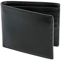 Top Grain Leather Wallet for Men | RFID Blocking | Extra Capacity Bifold Wallet with 2 ID Windows | Ultra Strong Stitching | Slim Billfold with 8 Card Slots | Gift for Him - color: Black