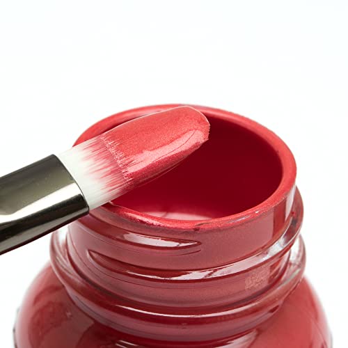 Angelus 4 oz Leather Paint, Riot Red - color: Riot Red, size: 1 Count (Pack of 1)