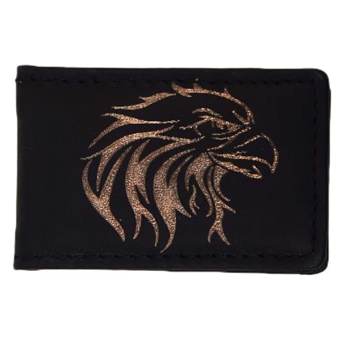 Men's New Leather Strong Magnetic Money Clip (Eagle) - color: Eagle