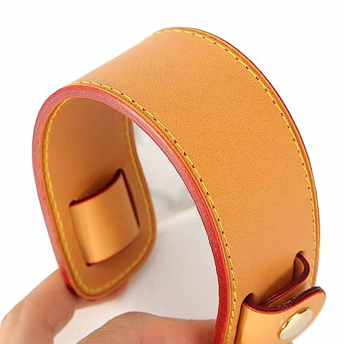 Vachetta Leather Shoulder Pad Soothing Shoulder Pad for Cossbody Bag Straps - color: Vachetta Beeswax Color