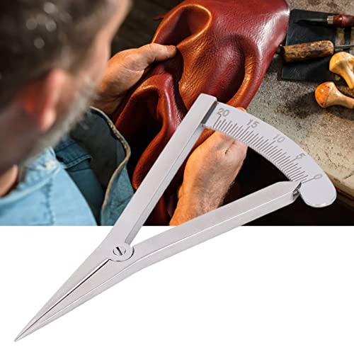 Marking Gauge, Adjustable Marking Gauge Mini Edge Press Pitch Gauge DIY Leather Craft Tool, Precision Spring Dividers Calipers Compass Measuring Tools (Self-Locking Marking Gauge) - size: Self-locking marking gauge