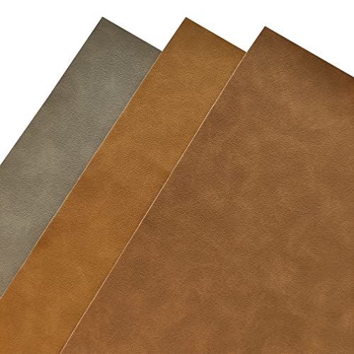 8 Pcs Frosted Suede Faux Leather Fabric Blue Brown Color Velvety Touch Soft Synthetic PU Leather for Hair Bows Earrings Jewelry Making - color: Frosted-light Color