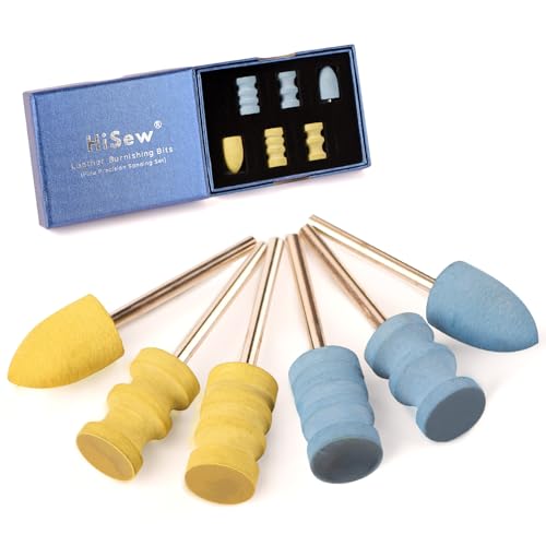 Leather Burnishing Bits for Rotary Tools – Precision Edge Finishing | For precision leather edge sanding and polishing with 600 & 1000 grit rubber bits.