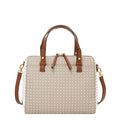 Fossil Women's Rachel Satchel Purse Handbag for Women - color: Beige, Brown
